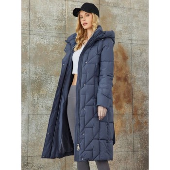 Zip Up Hooded Women s Winter Warm Padded Coat