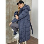 Zip Up Hooded Women s Winter Warm Padded Coat