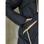 Zip Up Drawstring Hooded Padded Coat