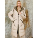 Zip Up Hooded Padded Coat For Winter