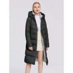 Zip Up Drawstring Hooded Padded Coat