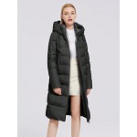 Zip Up Drawstring Hooded Padded Coat