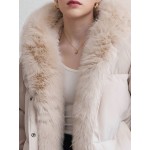 High End Detachable Large Fur Collar Hooded Women s Winter Short Padded Coat