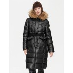 Zip Up Fuzzy Hooded Padded Coat