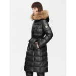 Zip Up Fuzzy Hooded Padded Coat