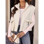 Women S Zipper Closure Padded Vest