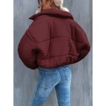 Frenchy Women s Zipper Front Short Padded Coat